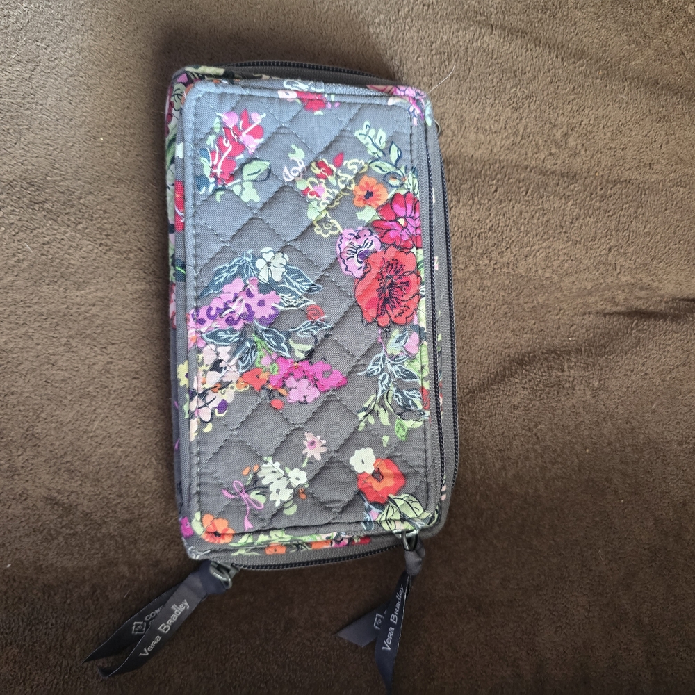 Hope BLooms PatteVera Bradley Floral Quilted Shoulder Bag - Gray and Multicolor